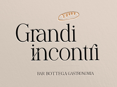 GRANDI INCONTRI LOGO branding branding identity design graphic design illustration italian design logo torino typography vector