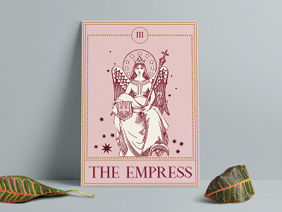The Empress cover design esoteric graphic design illustration magic tarot torino vector