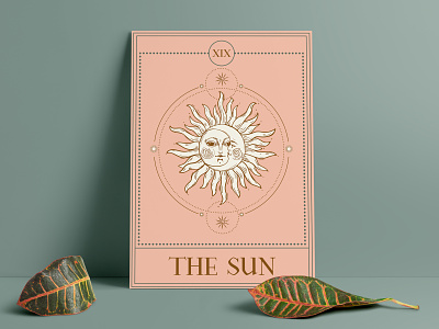 The Sun cover design esoteric graphic design illustration luz blanca magic tarot torino vector