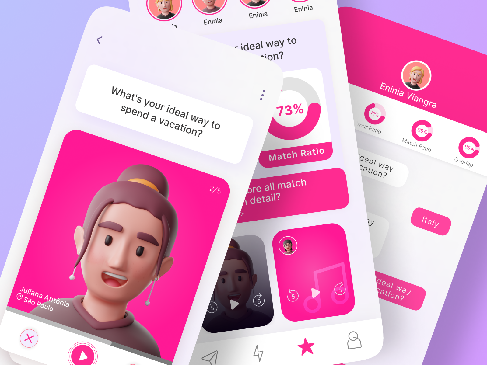 Dating APP UI DESIGN by Muhammad Usman on Dribbble