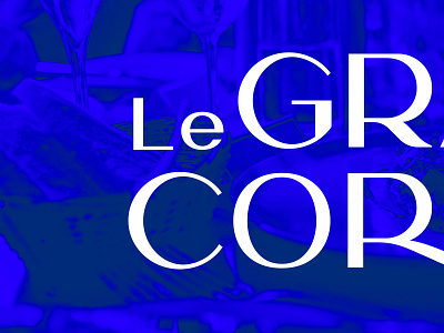 Le Grand Corona restaurant identity branding identity logo typography