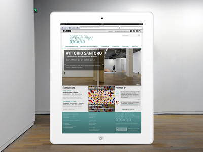 Responsive Museum web design culture ipad first museum responsive ui web webdesign