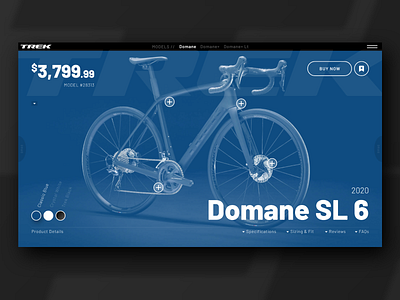 Bike UI 2020 bicycle bicycle shop bike blue clean ui color of the year e commerce interactive design online store pantone refresh reimagined ui ui design ux design web design