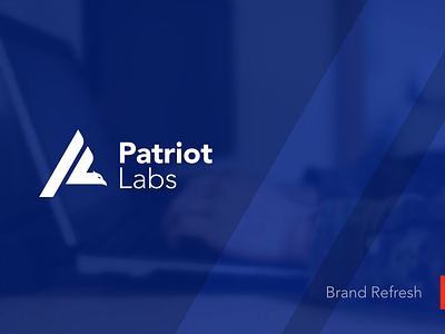 Patriot Labs – Brand Refresh brand brand identity brand refresh clean logo logo design modern parent brand patriot patriotic professional redesign software company software development tech logo update web