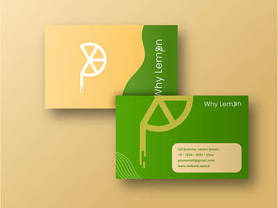 Why lemon Bussines card 3d animation branding design graphic design illustration logo motion graphics ui vector