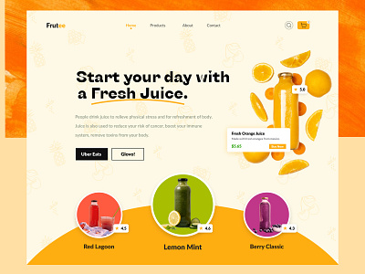 Fresh juice header design