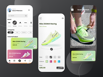 Shoe App UI Design