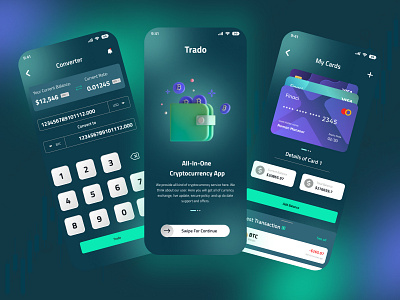 Crypto Wallet App UI Design app app design app ui best color bitcoin blockchain case study cryptocurrency design eye catching mobile app mobile app design mobile ui ui ui ux wallet