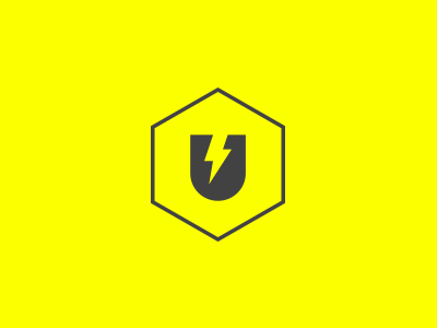 Usina Logo bolt energy light lightning logo power ray spoke