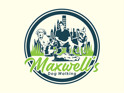 Dog Walking Lover american branding graphic graphic design illustration logo photo tshirt tweak vector