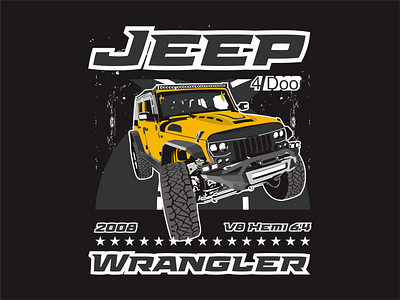 Jeep Wrangler american community graphic graphic design hoby illustration jeep tshirt vector wrangler