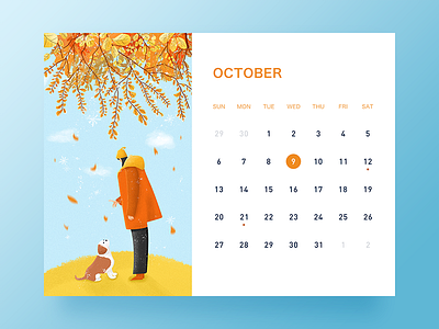 October by Damon for New Beee on Dribbble