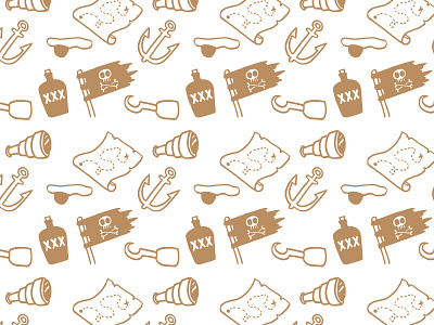 Pirate Pattern cartoon icon illustration pattern pirate vector wallpaper