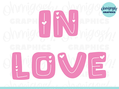 “In Love” Sublimation Design PNG cricut design etsy graphic design illustration love png sublimation tshirt design typography valentines