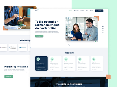 Tačka Povratka - Website Landing Page clean icons landing landing page modern ui uiux userinterface ux web webdesign website