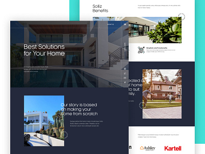 Solliz - Agency for Your Home Solutions - UI Concept Design clean designer exterior figma home homedesign interior layout modern modernui simple solutions uidesign uilayout uiux userexperience userinterface ux webdesign