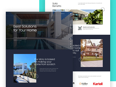 Solliz - Agency for Your Home Solutions - UI Concept Design