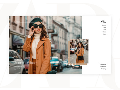 Zara - UI/UX Concept Layout autumn concept designer fashion fashion landing page fashion ui fashion website fashionwebsite landingpage modern modernui orange simple uiconcept uiux uiuxdesigner userexperience userinterface webdesign yellow