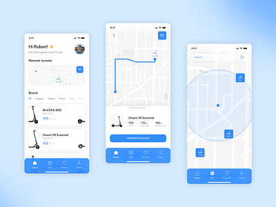 Rent-a-Scooter App UI/UX