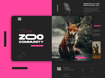 The ZOO Community - Web Design concept animals design modern park zoo ui ux webdesign website zoo
