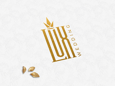 Lux Wedding Logo corporate corporateid iceland logo logodesign planner wedding