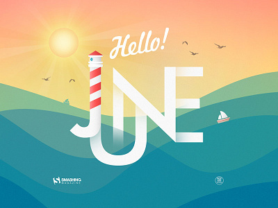 Join The Wave calendar designer desktop graphic illustration june ocean oceansday smashing magazine wallpaper