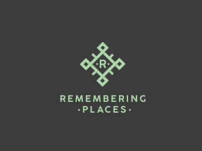 Remembering Places design logo logodesign memorabilia remember souvenir