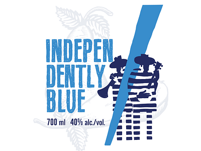 Independently blue illustration