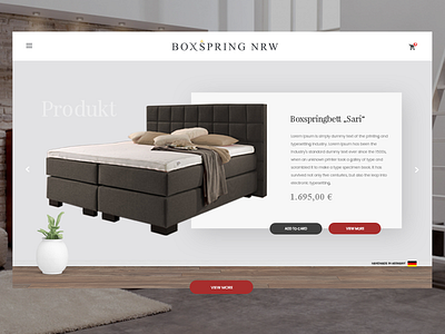 Boxspringbetten web design