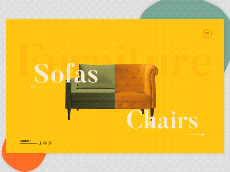 Furniture - UI design concept animation colors design furniture ui ux webdesign website