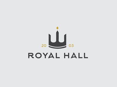 Royal Hall logo design