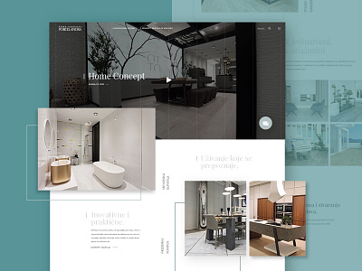 Porcelanosa web design creative home decoration homepage modern simple web design website