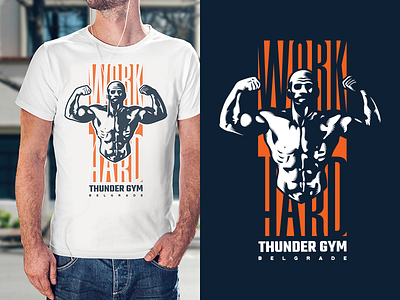 Thunder Gym T-shirt design