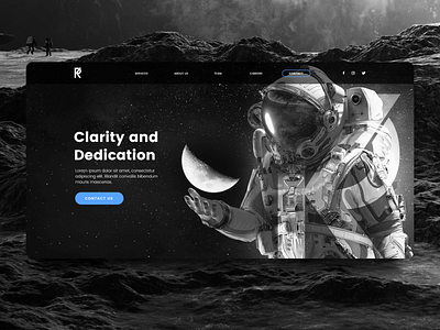 Accounting and Bookkeeping Agency Website Design accounting agency agency website astronaut black black white bookeeping branding grey header minimal moon space space suit ui ux web design website website concept website design