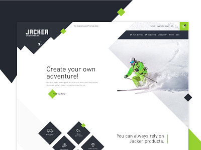 Jacker ski webdesign