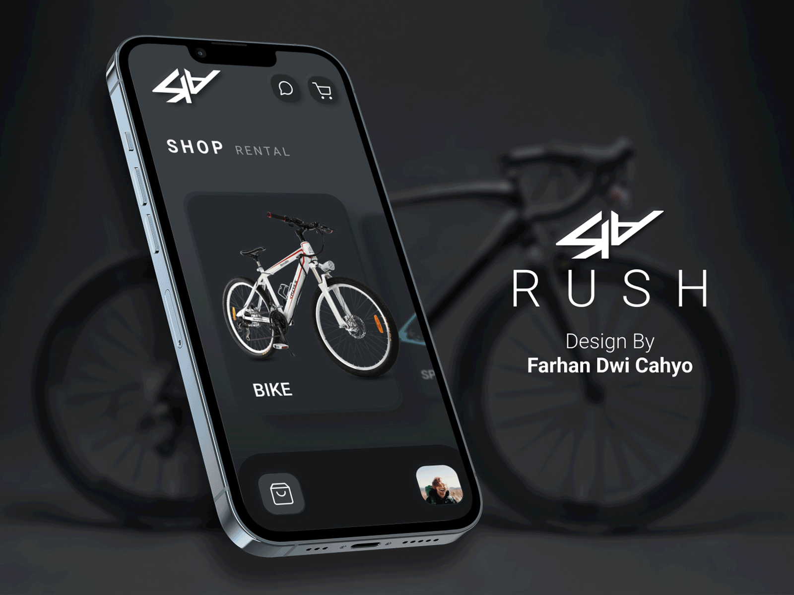 RUSH - Bike Shop App app application bicycle bicycleshop bike bikeshop ecommerce mobile mobile app rush shop ui ui ux ux