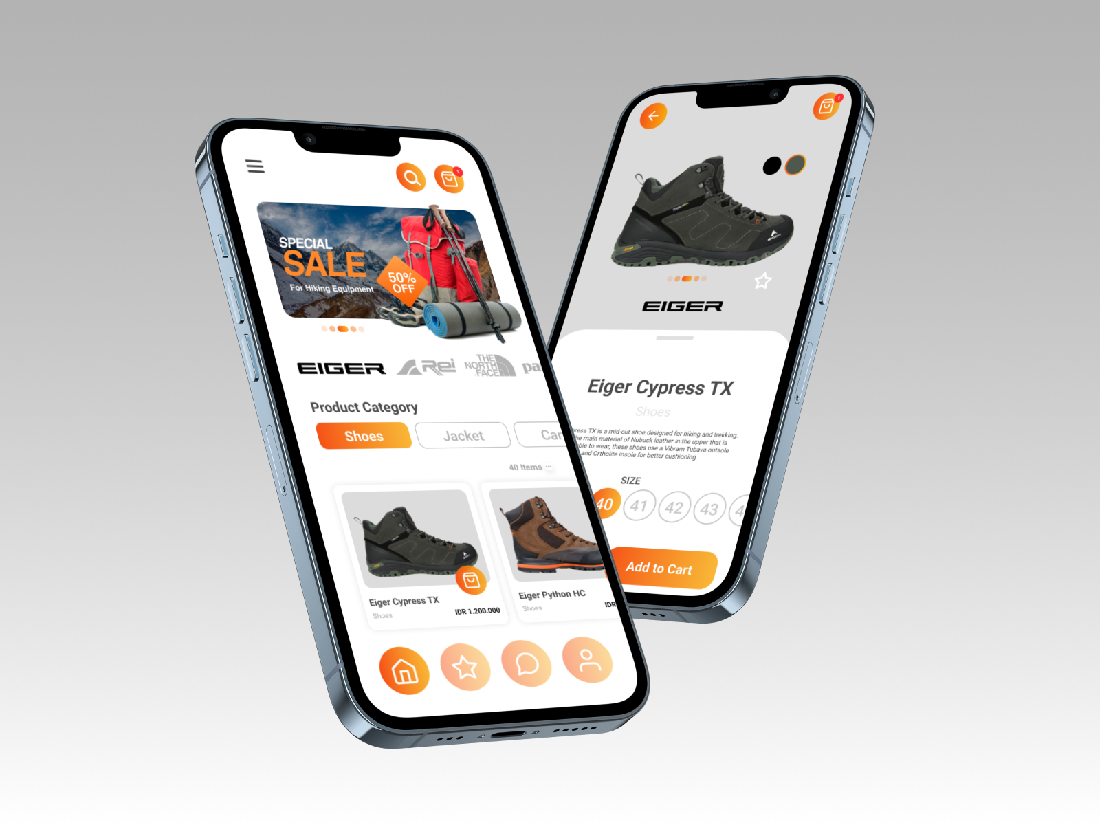 Outdoor Equipment Store Mobile App by Farhan Dwi Cahyo on Dribbble