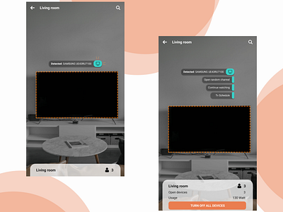 AR concept: SMART TV augmented augmented reality augmentedreality design livingroom smart smart home smart home app ui ux