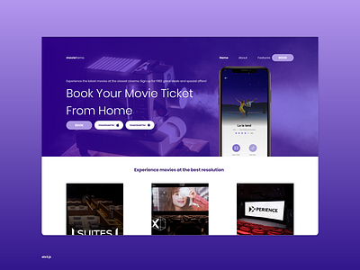 MovieRama | Movie Tickets Landing Page