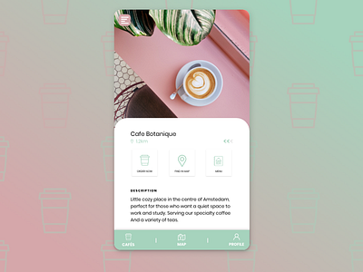 CafeSpace | Café Mobile App app branding design flat icon illustration mobile typography ui ux vector