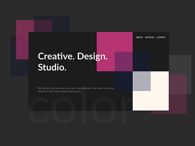 Creative Design Studio | Concept header