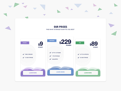 Pricing Page Concept branding features flat icon landing landing page minimal pricing pricing page pricing plan pricing table ui web website