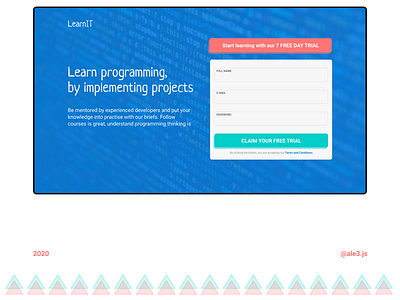 E-learning | Landing page hero