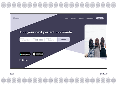 Find a Roommate | SaaS Landing Page