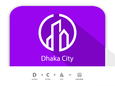 Letter DC Logo Design | City Logo Design | Building Logo 3d dc letter graphic design ui