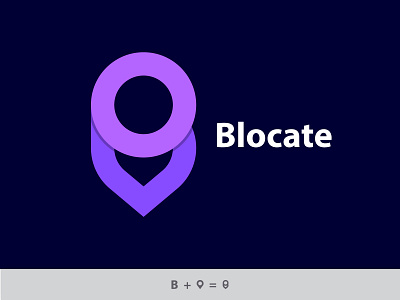 Letter B + Location Logo