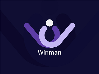 Letter W+Man Logo Vector | Man Logo Maker | Logo Design - Winman