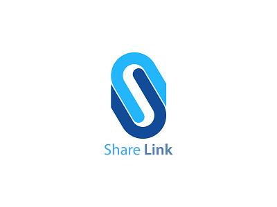 Letter s+link icon Share logomark | Share logo concept