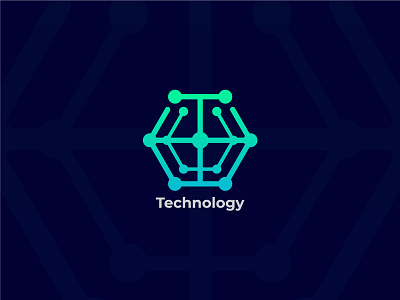 Letter T+Technolog Logo - Tech logo - tech company - logo mark