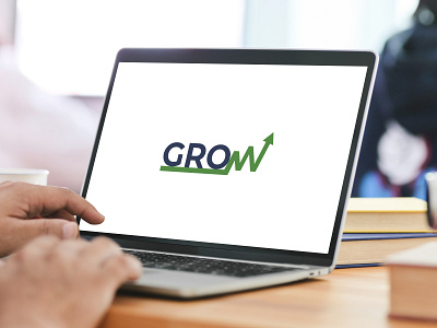 Grow wordmark logo design